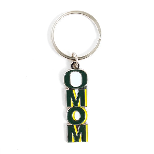 Classic Oregon O, Mom, 2", Metal, Keytag